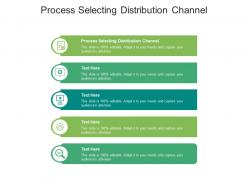 Process selecting distribution channel ppt powerpoint presentation infographic template clipart cpb