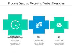 Process sending receiving verbal messages ppt powerpoint presentation slides layout cpb
