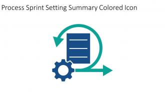 Process Sprint Setting Summary Colored Icon In Powerpoint Pptx Png And Editable Eps Format