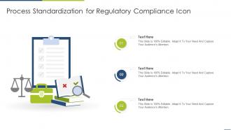 Process Standardization For Regulatory Compliance Icon