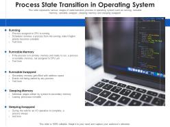 Process state transition in operating system