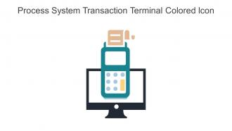 Process System Transaction Terminal Colored Icon In Powerpoint Pptx Png And Editable Eps Format