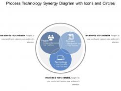 Process technology synergy diagram with icons and circles