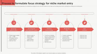 Process To Formulate Focus Strategy For Niche Market Entry Customized Product Strategy For Niche