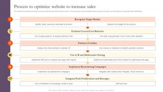 Process To Optimize Website To Increase Sales Introduction To Tourism Marketing MKT SS V