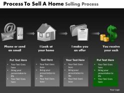 Process to sell a home selling process powerpoint slides and ppt templates db