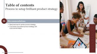 Process To Setup Brilliant Product Strategy Powerpoint Presentation Slides Strategy CD V Image Colorful