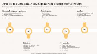 Process To Successfully Develop Market Development Accelerating Business Growth Top Strategy SS V