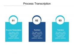 Process transcription ppt powerpoint presentation icon graphics template cpb