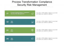Process transformation compliance security risk management ppt powerpoint presentation file format ideas cpb