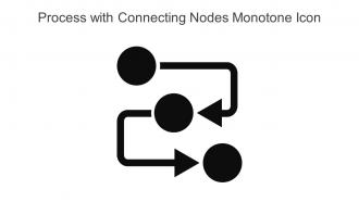 Process With Connecting Nodes Monotone Icon In Powerpoint Pptx Png And Editable Eps Format