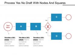 Process yes no draft with nodes and squares