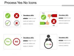 Process yes no icons