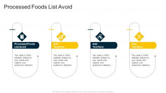 Processed Foods List Avoid In Powerpoint And Google Slides Cpb