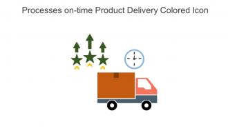 Processes On Time Product Delivery Colored Icon In Powerpoint Pptx Png And Editable Eps Format