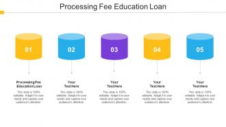 Processing Fee Education Loan Ppt Powerpoint Presentation Professional Cpb