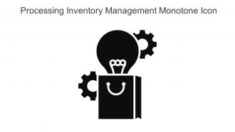 Processing Inventory Management Monotone Icon In Powerpoint Pptx Png And Editable Eps Format