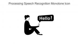 Processing Speech Recognition Monotone Icon In Powerpoint Pptx Png And Editable Eps Format