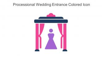Processional Wedding Entrance Colored Icon In Powerpoint Pptx Png And Editable Eps Format