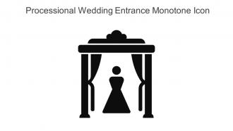 Processional Wedding Entrance Monotone Icon In Powerpoint Pptx Png And Editable Eps Format