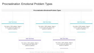 Procrastination Emotional Problem Types In Powerpoint And Google Slides Cpb