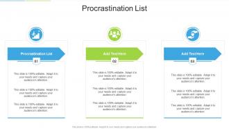 Procrastination List In Powerpoint And Google Slides Cpb