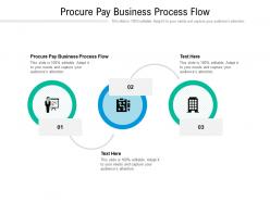 Procure pay business process flow ppt powerpoint presentation summary show cpb