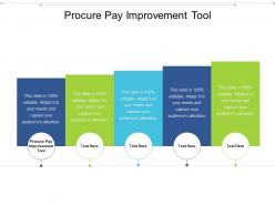 Procure pay improvement tool ppt powerpoint presentation slides design templates cpb