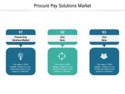 Procure pay solutions market ppt powerpoint presentation infographics icon cpb