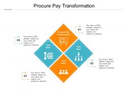 Procure pay transformation ppt powerpoint presentation ideas images cpb