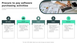 Procure To Pay Software Purchasing Activities