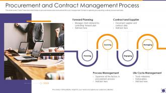 Procurement And Contract Management Process