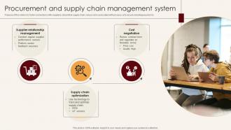 Procurement And Supply Chain Management System