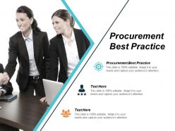 Procurement best practice ppt powerpoint presentation styles good cpb