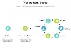 Procurement budget ppt powerpoint presentation slides examples cpb