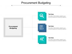 Procurement budgeting ppt powerpoint presentation file gallery cpb