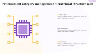 Procurement Category Management Hierarchical Structure Icon