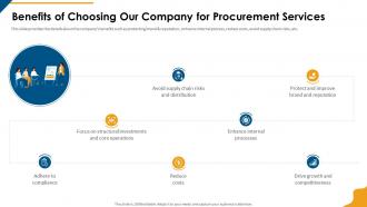 Procurement company profile benefits of choosing our company for procurement services