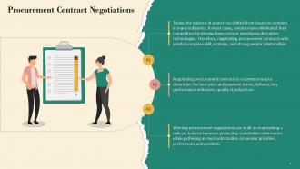 Procurement Contract Negotiations Training Ppt