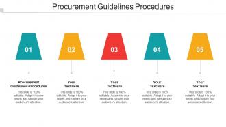Procurement Guidelines Procedures Ppt Powerpoint Presentation Professional Display Cpb