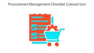 Procurement Management Checklist Colored Icon In Powerpoint Pptx Png And Editable Eps Format