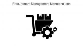 Procurement Management Monotone Icon In Powerpoint Pptx Png And Editable Eps Format