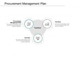 Procurement management plan ppt powerpoint presentation gallery cpb