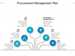 Procurement management plan ppt powerpoint presentation ideas graphics cpb