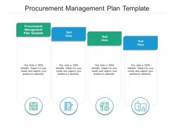 Procurement management plan template ppt powerpoint presentation model ideas cpb