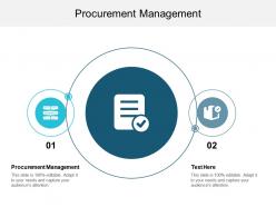 Procurement management ppt powerpoint presentation gallery background cpb