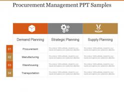 Procurement management ppt samples