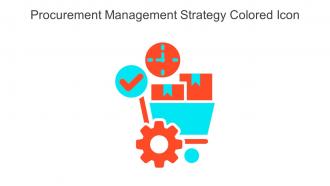 Procurement Management Strategy Colored Icon In Powerpoint Pptx Png And Editable Eps Format