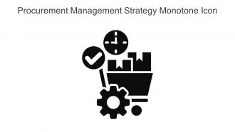 Procurement Management Strategy Monotone Icon In Powerpoint Pptx Png And Editable Eps Format