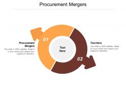 Procurement mergers ppt powerpoint presentation professional infographic template cpb